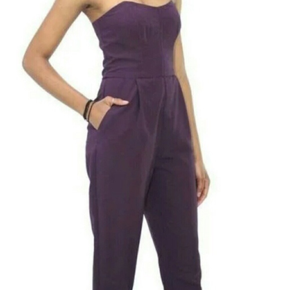 💜 Rachel Roy eggplant jumpsuit 💜